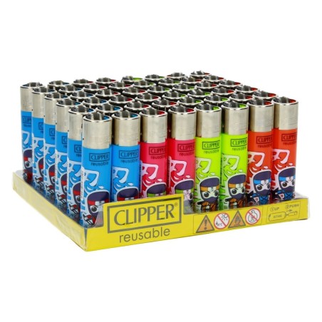 CLIPPER Shinobis X48 – Lot de 48 briquets rechargeables