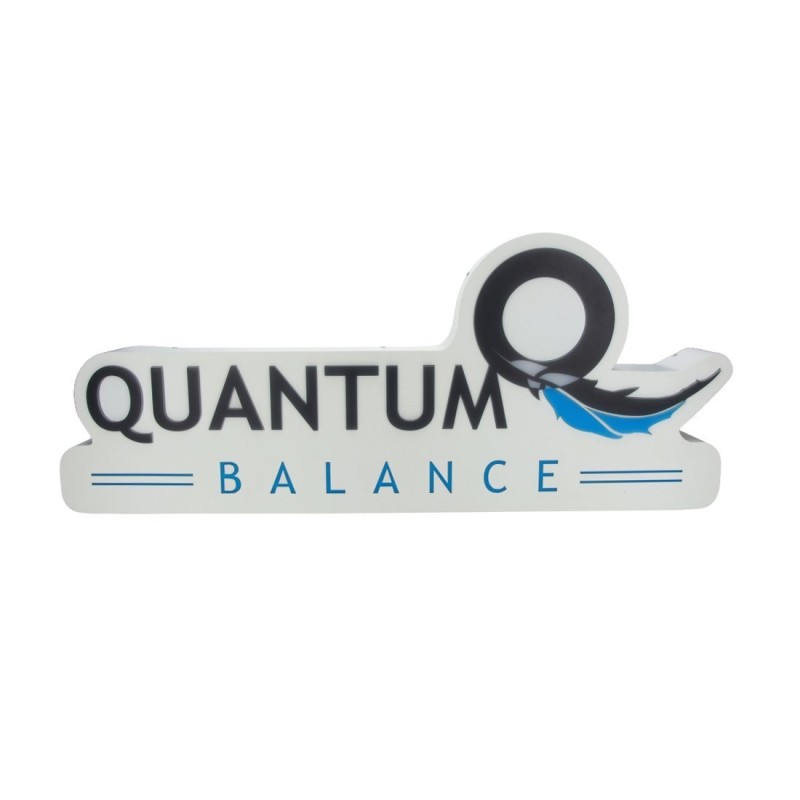 Enseigne Lumineuse Quantum Balance Blanche – LED Design Moderne