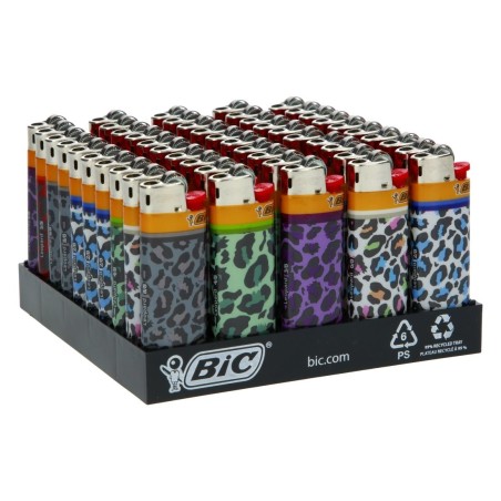 Briquet BIC Mini Leopard – Lot de 50