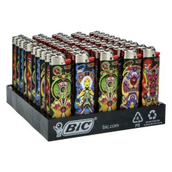Briquet BIC Psychedelic Rock – Lot de 50