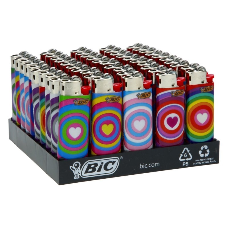 Briquet BIC Mini The Colours X50 - Lot de 50 Briquets Colorés