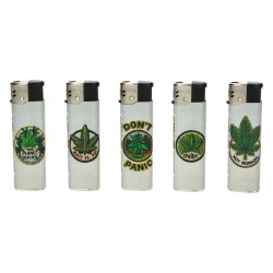 Briquet Électronique Tobaliq Green Touch Leaf X50 - Sans Flamme
