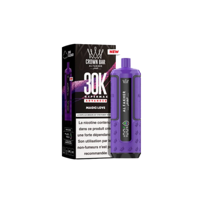 💨🍇 Kit Hyper Max Advanced 30000 – Magic Love (Al Fakher)