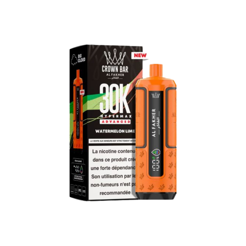 🍉🍋 Kit Hyper Max Advanced 30000 – Pastèque Citron Vert (Al Fakher)
