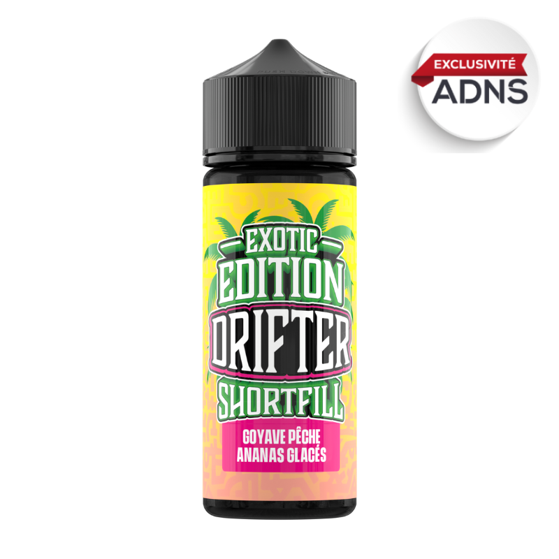 🍑🍍 Goyave Pêche Ananas Glacés Exotic Edition Drifter 100ml – 0 mg