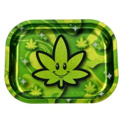 Plateau Fire-Flow Happy Leaf Metallic - Design Métal