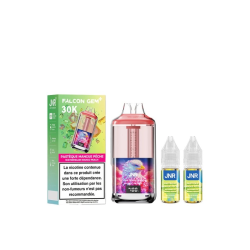 🍉🥭🍑❄️ Kit Falcon Gem+ 30000 + 2x10ml 20mg JNR – Pastèque Mangue Pêche