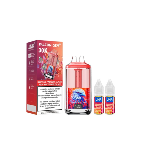 🍉❄️ Kit Falcon Gem+ 30000 + 2x10ml 20mg JNR – Nouvelle Pastèque Glacée