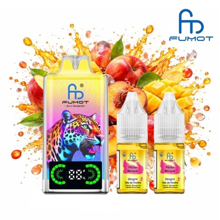 Puff Fumot Leopard Pêche Mangue 20mg 40000 Puffs
