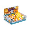 🦁🦒🐒🐯 Jouet Peluché à Presser Queasy Squeezies Adoramals – Animaux Sauvages Lion, Girafe, Singe, Tigre (Lot de 12)