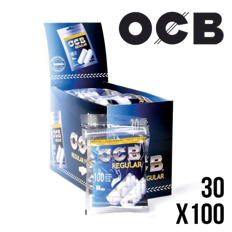 Filtres OCB Regular en Acétate 8mm – Pack de 30