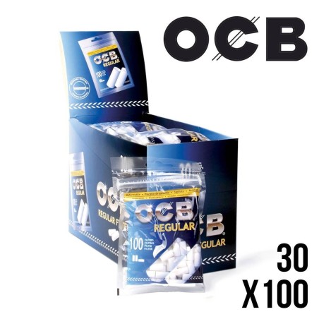 Filtres OCB Regular en Acétate 8mm – Pack de 30