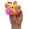 🦁🦒🐒🐯 Jouet Peluché à Presser Queasy Squeezies Adoramals – Animaux Sauvages Lion, Girafe, Singe, Tigre (Lot de 12)