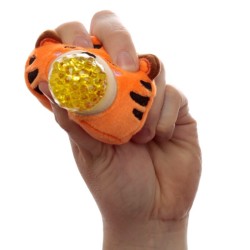 🦁🦒🐒🐯 Jouet Peluché à Presser Queasy Squeezies Adoramals – Animaux Sauvages Lion, Girafe, Singe, Tigre (Lot de 12)
