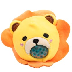 🦁🦒🐒🐯 Jouet Peluché à Presser Queasy Squeezies Adoramals – Animaux Sauvages Lion, Girafe, Singe, Tigre (Lot de 12)