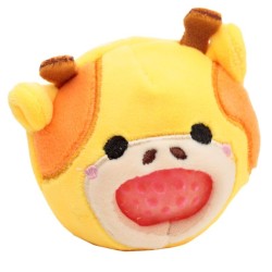 🦁🦒🐒🐯 Jouet Peluché à Presser Queasy Squeezies Adoramals – Animaux Sauvages Lion, Girafe, Singe, Tigre (Lot de 12)