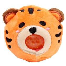 🦁🦒🐒🐯 Jouet Peluché à Presser Queasy Squeezies Adoramals – Animaux Sauvages Lion, Girafe, Singe, Tigre (Lot de 12)