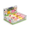 🐷🐮🐔 Jouet Peluché à Presser Queasy Squeezies Adoramals – Animaux de la Ferme (Lot de 12)