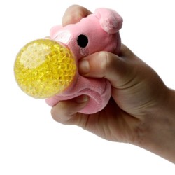 🐷🐮🐔 Jouet Peluché à Presser Queasy Squeezies Adoramals – Animaux de la Ferme (Lot de 12)