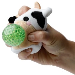 🐷🐮🐔 Jouet Peluché à Presser Queasy Squeezies Adoramals – Animaux de la Ferme (Lot de 12)