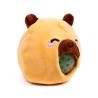 🦫💛 Jouet Peluché à Presser Queasy Squeezies Adoramals Capybara (Lot de 12)