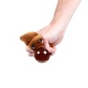 💩😄 Jouet Peluché à Presser Queasy Squeezies - Crotte (Lot de 12)