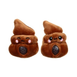 💩😄 Jouet Peluché à Presser Queasy Squeezies - Crotte (Lot de 12)