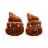 💩😄 Jouet Peluché à Presser Queasy Squeezies - Crotte (Lot de 12)