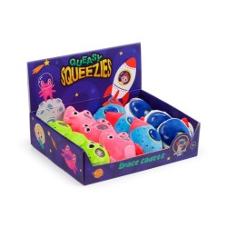 🚀👨‍🚀🌌 Jouet Peluché à Presser Queasy Squeezies Space Cadets - Patrouilleur de l'Espace (Lot de 12)
