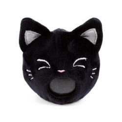 🐈‍⬛🔮 Jouet Peluché à Presser Queasy Squeezies - Lucky le Chat Noir Voyant (Lot de 12)