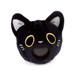 🐈‍⬛🔮 Jouet Peluché à Presser Queasy Squeezies - Lucky le Chat Noir Voyant (Lot de 12)