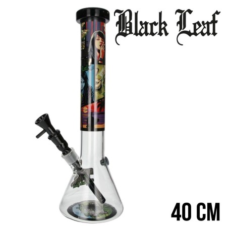 Bang Black Leaf Grand Story 40cm | Bong Verre Ice Perc