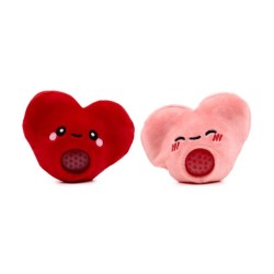 ❤️🧸 Jouet Peluché à Presser Queasy Squeezies - J'Adoramals Cœur (Lot de 12)