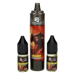 Puff Supremvap Tornado Pêche Mangue 18000 Puffs Display 10