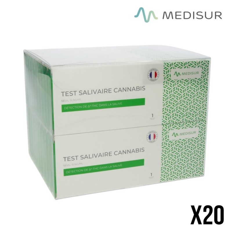 Test Salivaire Cannabis 15ng/ml x20 | Dépistage Rapide THC