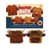 🐮🤎 Jouet Peluché à Mémoire de Forme - Squish Blox Vache des Highlands Coo Cow (Lot de 12)