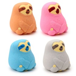 🦥✨ Squeezy Stretchy Paresseux Mignon en Maltose (Lot de 12)