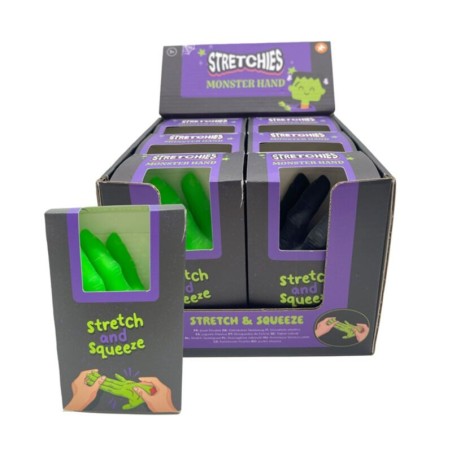 🧟‍♂️🖐️ Jouet Étirable - Main de Zombie Spooky (Lot de 6)
