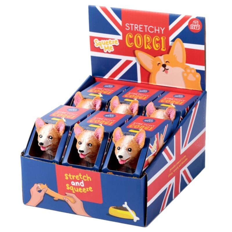 🐶✨ Jouet Étirable - Chien Corgi (Lot de 12)